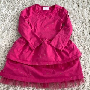 Hanna Andersson pink tiered dress size 4